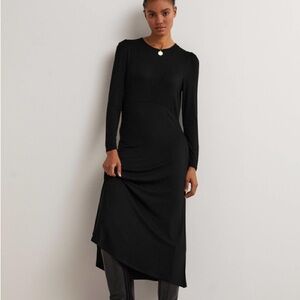 Boden Crew Neck Jersey Midi Dress